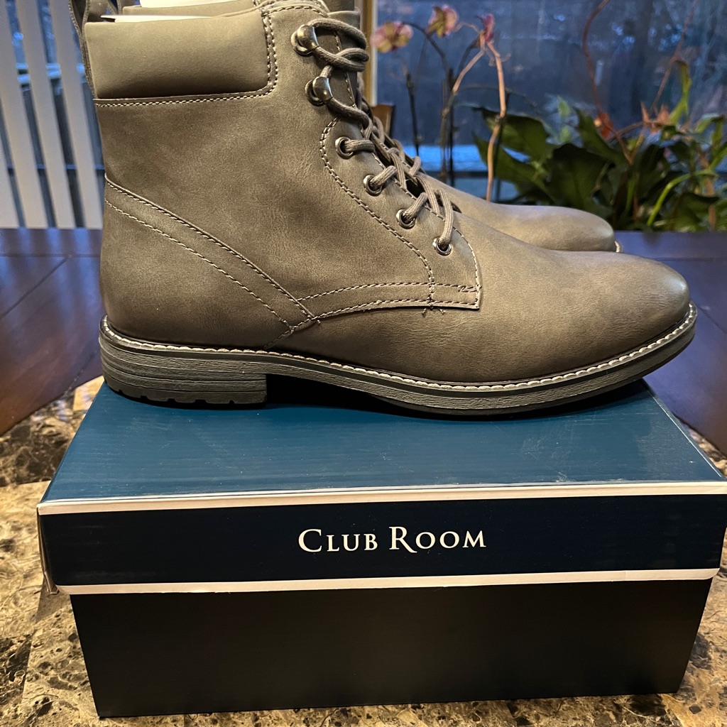 Club Room Men's Gray Boots